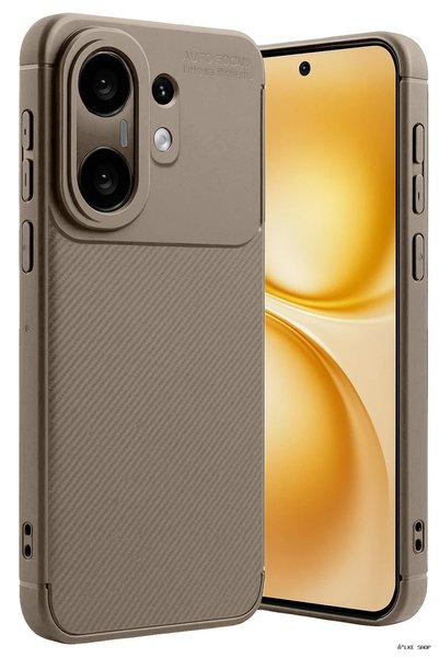 New Face Ilkestor Vivo X200 Fe Auto Focus Carbon (195719) Cover - Brown