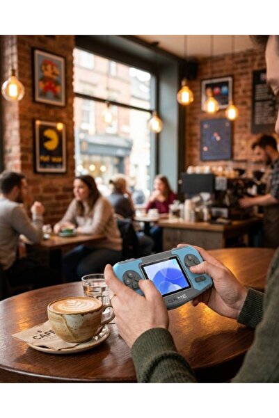 Cixmarket Taşınabilir Game Console Dahili Oyunlu TV Bağlantılı Şarjlı Retro Oyun Konsolu