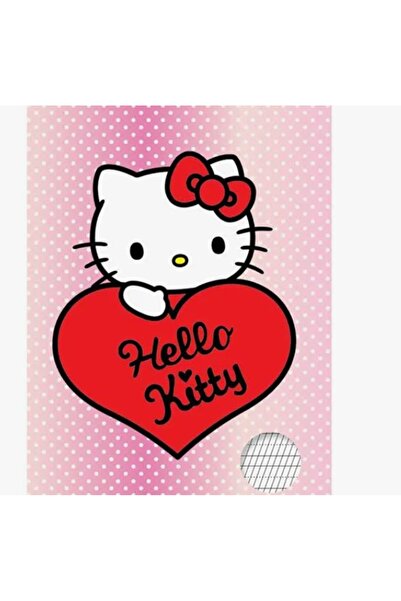 Hello Kitty Caiet A5 Tip 1 cu model inimă - 40 de foi