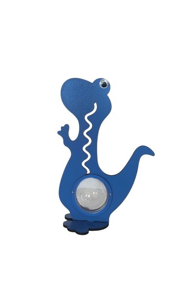 OEM Pușculiță dinozaur, MDF, Albastru, 40 cm