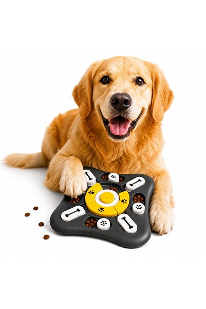 Ayawaska Jucarie interactiva pentru caini tip puzzle, Bol pentru mancare lent...