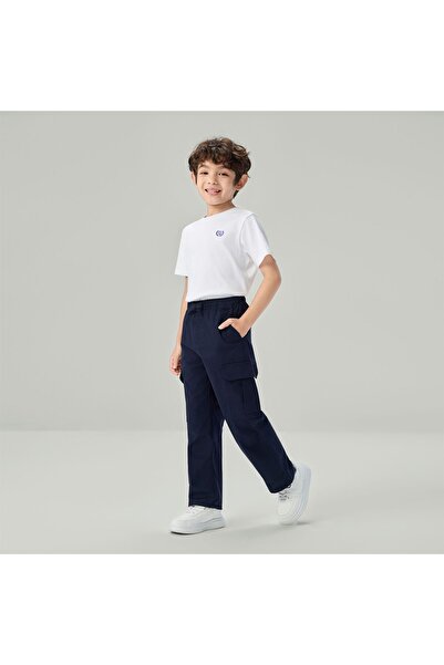 Giordano Kids' Relaxed Straight Twill Cargo Pants