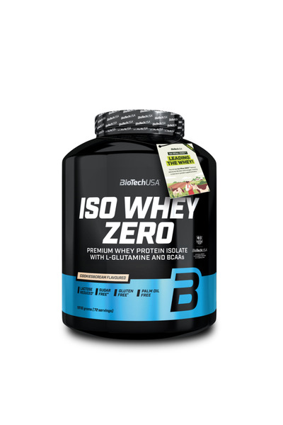 BiotechUSA Iso Whey Zero 1816 g BioTech USA, pudră, Cookies & Cream, 21 g pro...