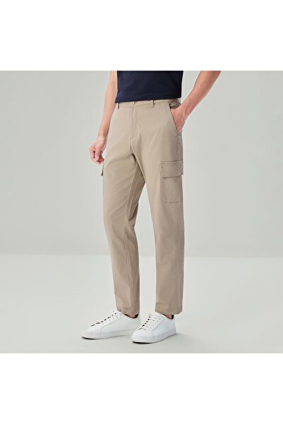 Giordano Men's Relaxed Tapered Stretch Cargo Pants