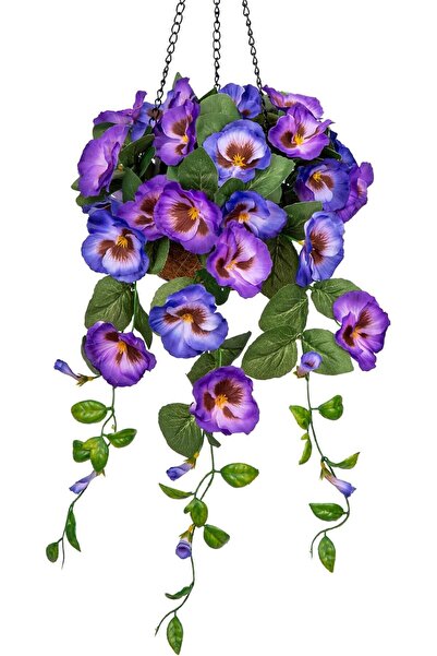 OtherMax Flori Artificiale Agățătoare Panseluțe Decorative Realiste 16x16x22c...
