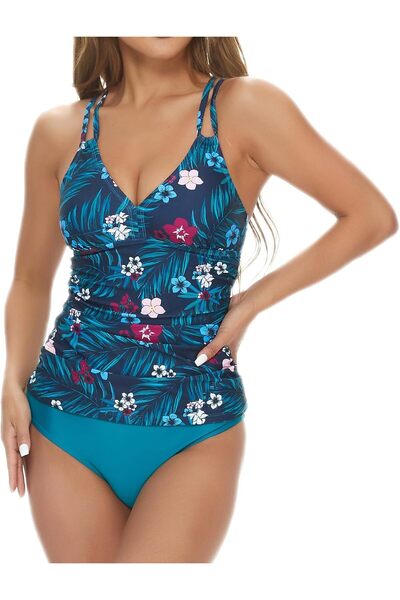 OtherMax Costum de baie din două piese Tankini Push Up cu efect de colorat S ...