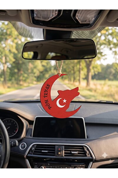 baskıdükkanım araç süsü, araba süsü, dikiz aynası süsü, İSME ÖZEL Türk bayrağ...
