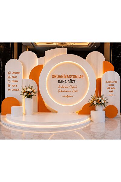 Strafor Organizasyon Dekoru