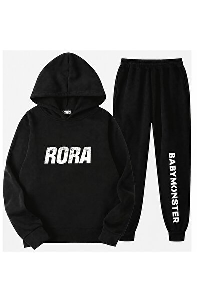 SVART WEAR طقم ملابس رياضية للأطفال مطبوع عليه Rora BabyMonster K-Pop مصنوع م...