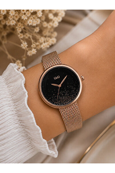 Q&Q Women's Wristwatch Wicker Steel Band Casual and Stylish Combination Japan...