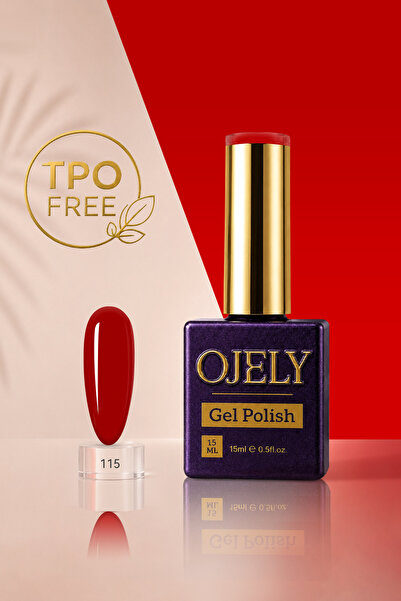 OJELY Kalıcı Oje UV/LED Uyumlu 15ML Kırmızı & Bordo