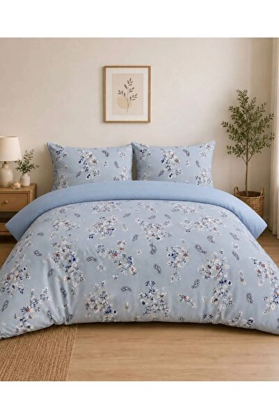 Bercetex home collection طقم غطاء لحاف كبير الحجم + 2 غطاء وسادة 200x220 سم