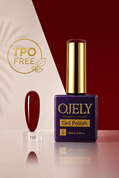 OJELY Kalıcı Oje UV/LED Uyumlu 15ML Kırmızı & Bordo