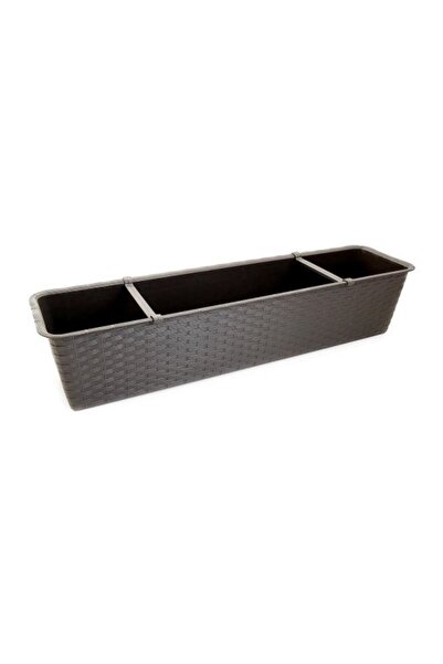 Solplant Jardiniera decorativa, maro, 68.5x17.3x15 cm, Ratolla Case P Old