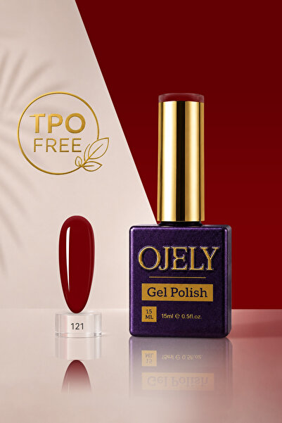 OJELY Kalıcı Oje UV/LED Uyumlu 15ML Kırmızı & Bordo
