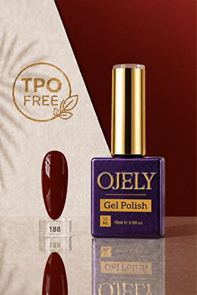 OJELY Kalıcı Oje UV/LED Uyumlu 15ML Kırmızı & Bordo