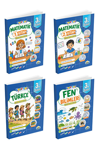 Mavi Deniz Yayınları Mavi Deniz 2027 3. Sınıf Keşif Yolu Matematik + Türkçe +...