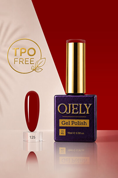 OJELY Kalıcı Oje UV/LED Uyumlu 15ML Kırmızı & Bordo