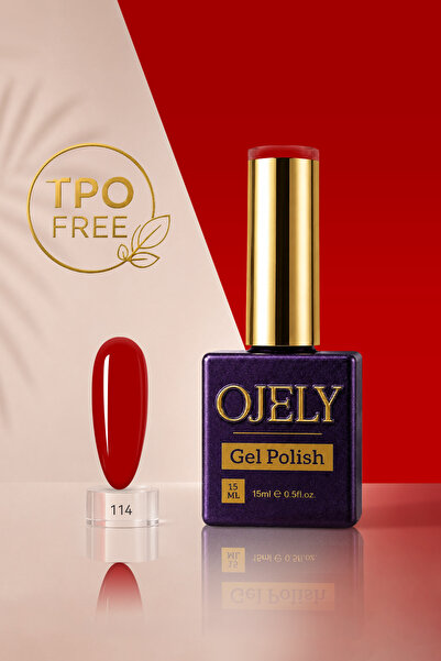 OJELY Kalıcı Oje UV/LED Uyumlu 15ML Kırmızı & Bordo