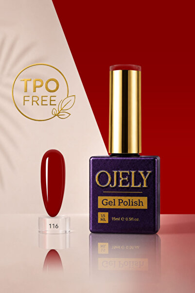 OJELY Kalıcı Oje UV/LED Uyumlu 15ML Kırmızı & Bordo