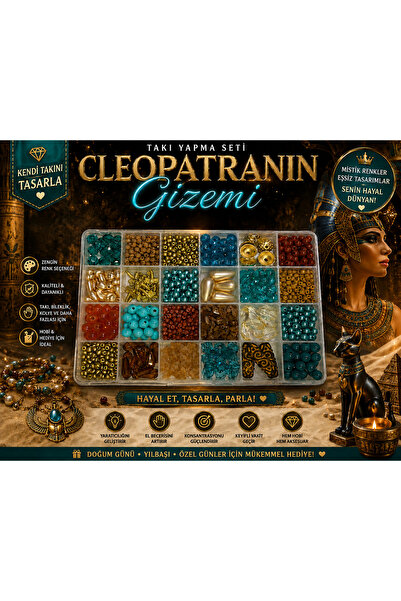 By MO Accessories The Mystery of Cleopatra 24 Compartment Mystical Jewelry Ma...