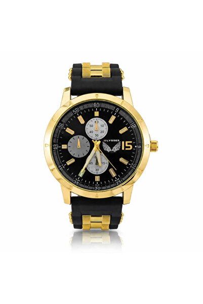 Generic Brand Ceas bărbătesc Ulysses UB58, stil casual, Auriu, Quartz