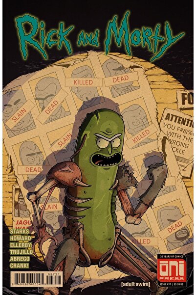 Genel Markalar Rick And Morty - Pickle Rick Vintage Kraft Poster - 33x48cm