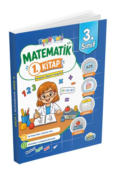 Mavi Deniz Yayınları Mavi Deniz 2027 3. Sınıf Keşif Yolu Matematik 1. Kitap M...