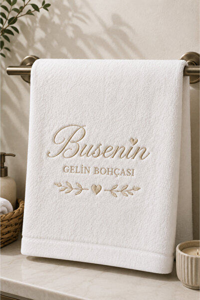 barsdepo Kişiye Özel Havlu,isimli Havlu,gelin Bohçası,damat Bohçası HAVLU 50X...