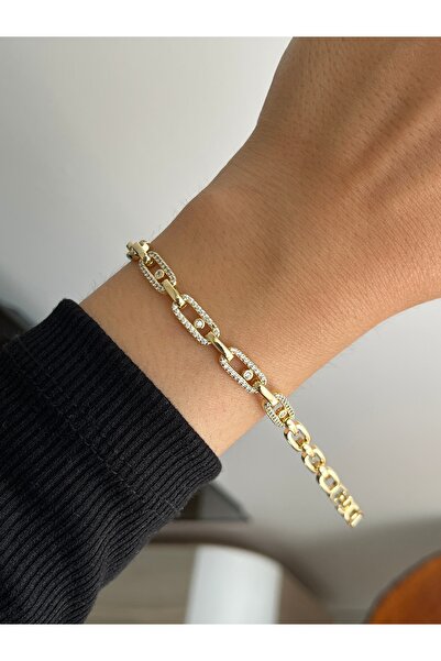yeknova Xuping 14K Altın Rengi Messika Ataç Model Kadın Bileklik