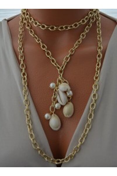 Stoneage Necklace - Gold Color -