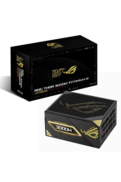 ASUS ROG-THOR-3000T3-GAMING-20TH 3000W 80+ Titanium Full Modüler Power Supply