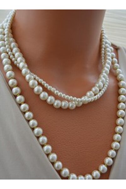 Stoneage Necklace - Gold Color -