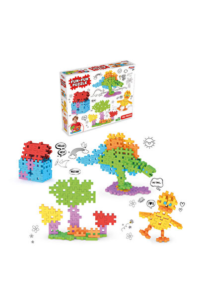 a v d a 192 Parça Fun Fun Puzzle Bloklar Kutulu Yapı Blokları Oyuncak Seti 3+...