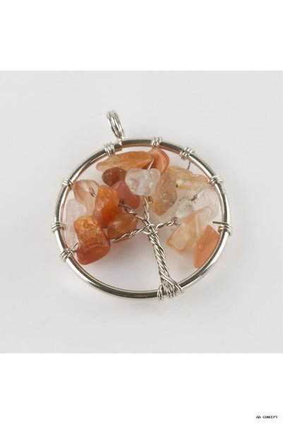 ZERO LAND CONCEPTA Agate Natural Stone Pendant (161057) Brown, Standard