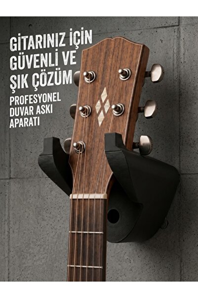 STRAWLİN MAISON Profesyonel Gitar Duvar Askı Aparatı - Akustik, Elektro, Klas...