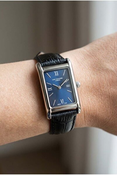 Lee Cooper Silver Rectangular Case Women's Wristwatch |   21mm Stainless Stee...
