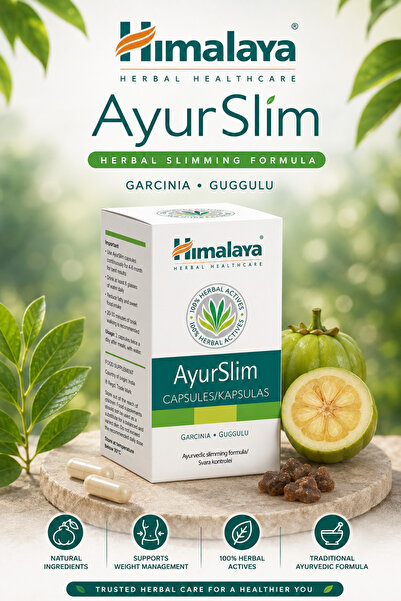 Himalaya AyurSlim Weight Loss Detox Burner metabolism Support 60 Caps