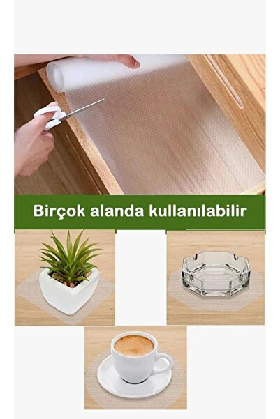 EVEN’s Şeffaf Raf Örtü Kaydırmaz 10 Metre Çekmece Ve Raf Örtüsü Mutfak Dolabı...