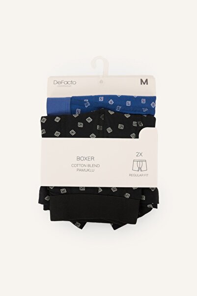 DeFacto Regular Fit Elastic Waist 2-Piece Boxer I4024Ax26Au