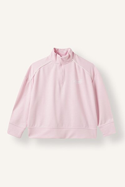 DeFacto Oversıze Yarım Fermuarlı Modal Sweatshirt Kız Çocuk I1640A826AU