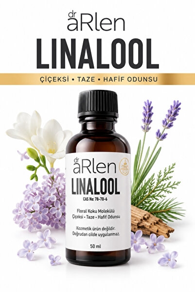 arlen Linalool - 50 ml - Ferah Çiçeksi ve Bitkisel Parfüm Hammaddesi Aroma Mo...