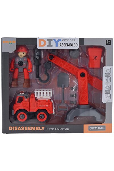 Skleplolki Set de construcție cu 4 vehicule și șurubelniță