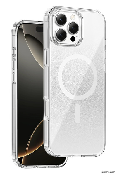 ONEGIF غطاء SPT-GLD iPhone 16 Pro Max Sora Simli Magsafe (21938) - أبيض