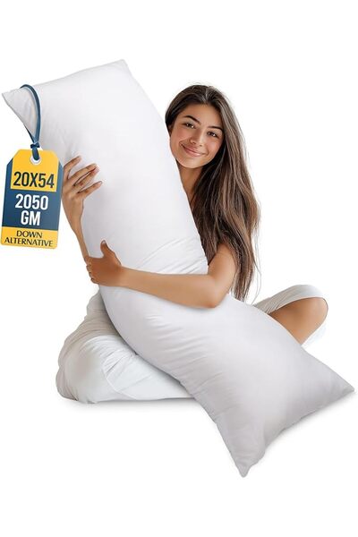 Utopia Bedding Full Body Pillow for Adults (White, 20 x 54 Inch), Long Pillow...