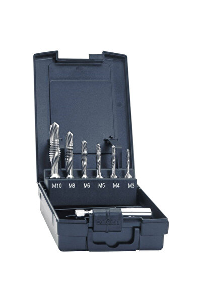 SGE Üç Kombinasyonlu Alet Seti HSS-G ROTAPLUS M3-M10 + 1/4 Adaptör (7 Parça)