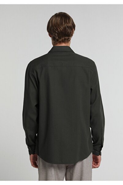 Colin's Regular Fit Shirt Neck Düz Erkek Yeşil Uzun Kol Gömlek