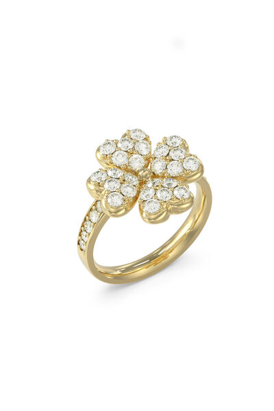 Guess 12mm lucky charm pave ring