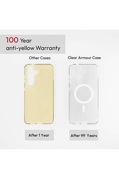 CaseOnn Case Compatible with Samsung Galaxy A27, Magsafe Enabled, Non-Yellowing Crystal Hard Cover, Transparent