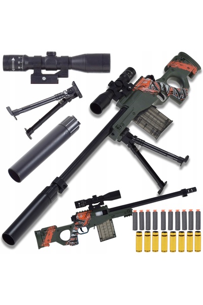 Skleplolki Blaster manual de jucărie cu săgeți din spumă și accesorii